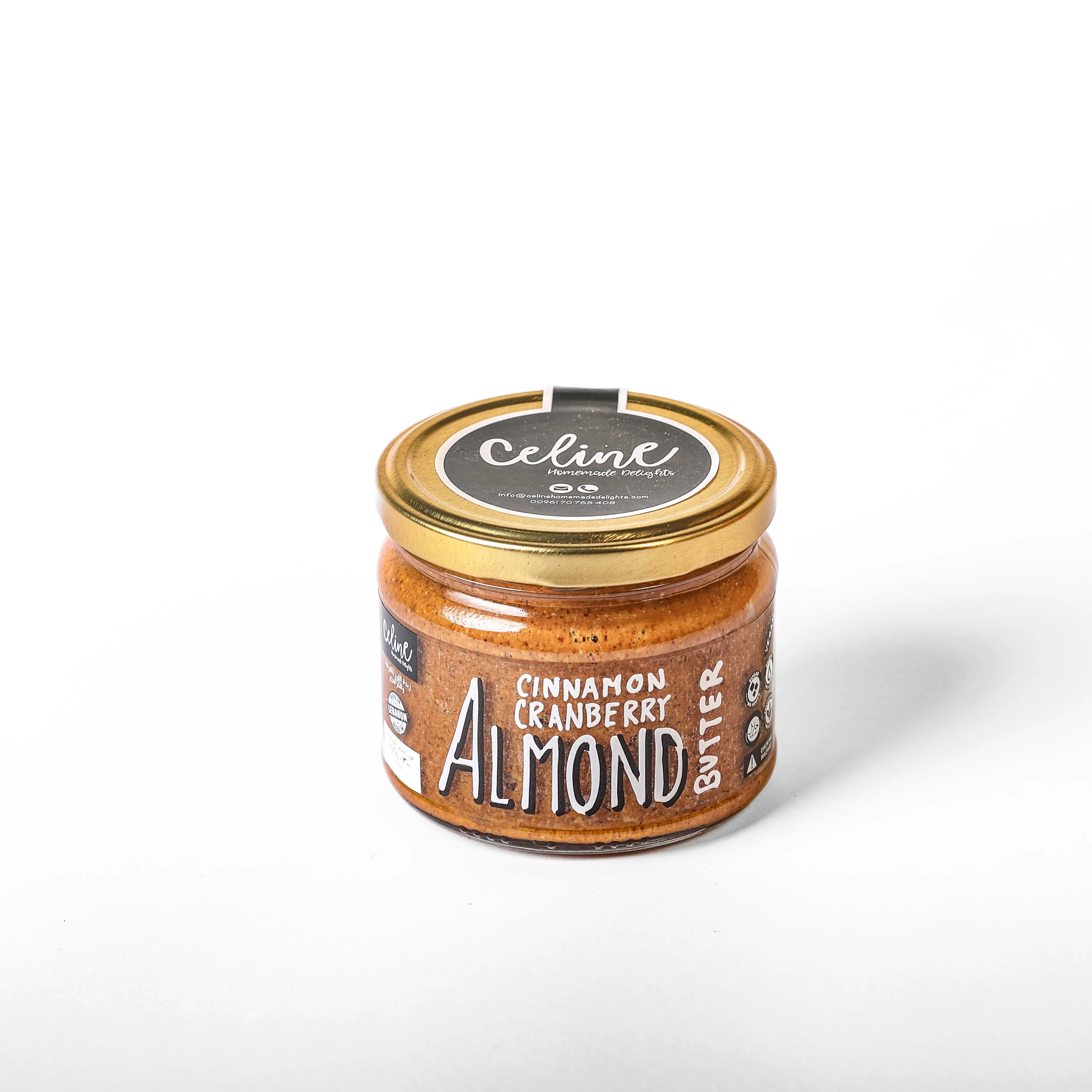 Almond Butter Cinnamon Cranberry - Celine artisan Lebanese product