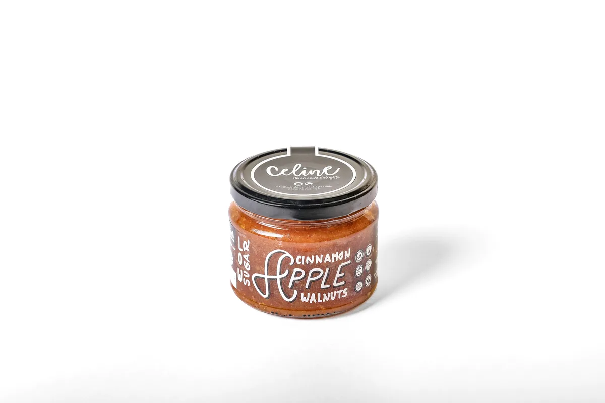 Apple Cinnamon Walnuts (low sugar) - Celine artisan Lebanese product