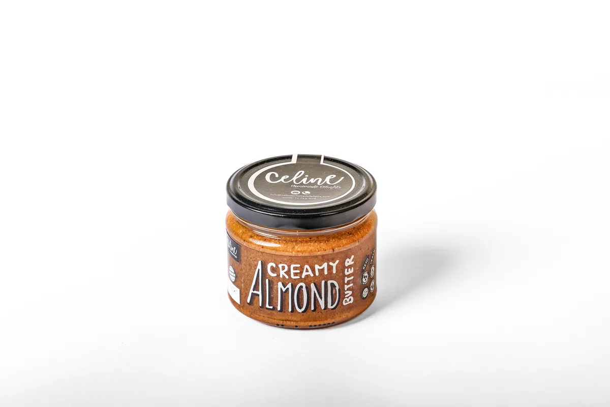 Almond Butter Virgin Creamy - Celine artisan Lebanese product