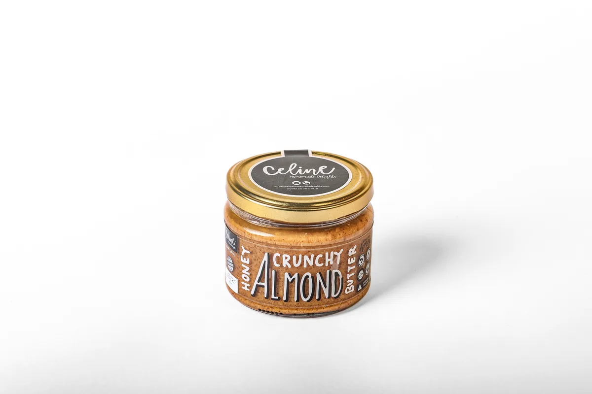 Almond Butter Honey Crunchy - Celine artisan Lebanese product
