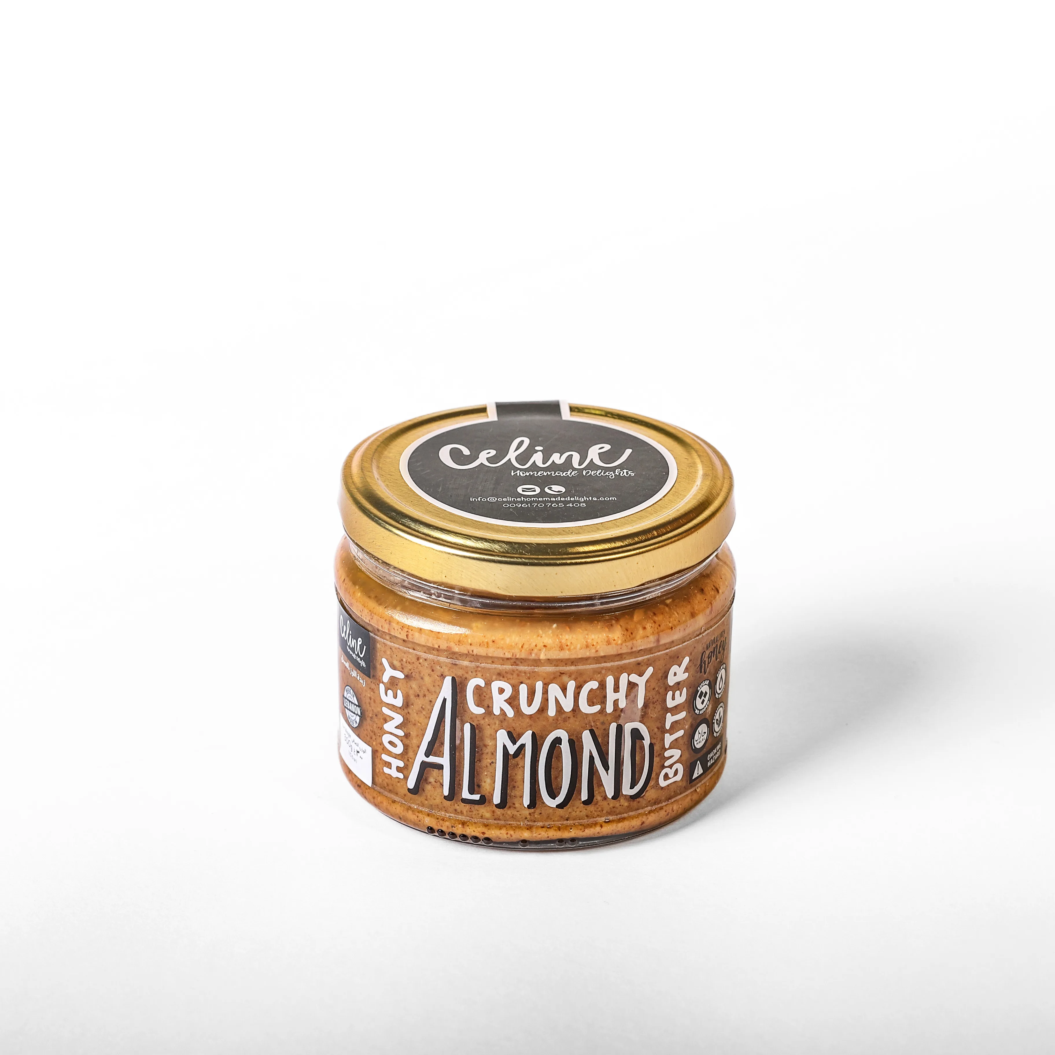Almond Butter Honey Crunchy - Celine artisan Lebanese product