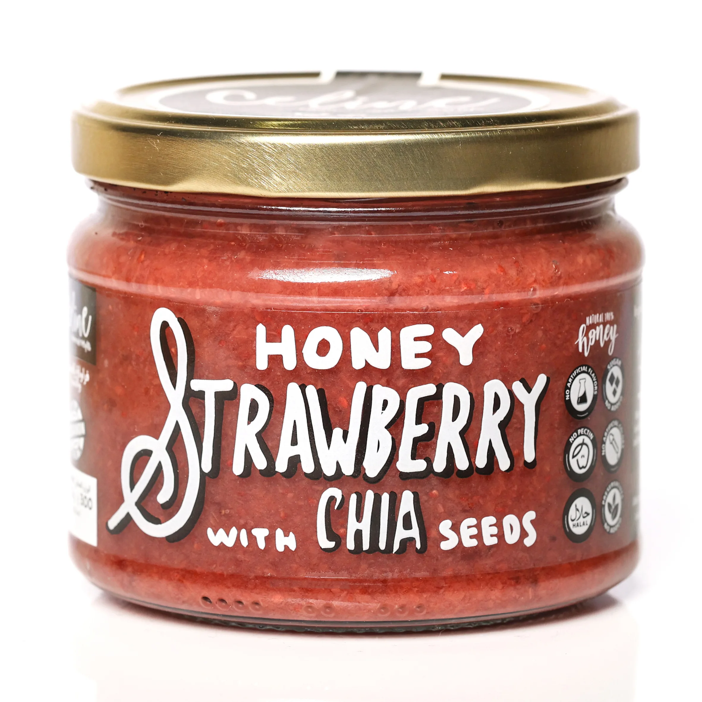 Honey Strawberry Chia Seeds - Celine artisan Lebanese product