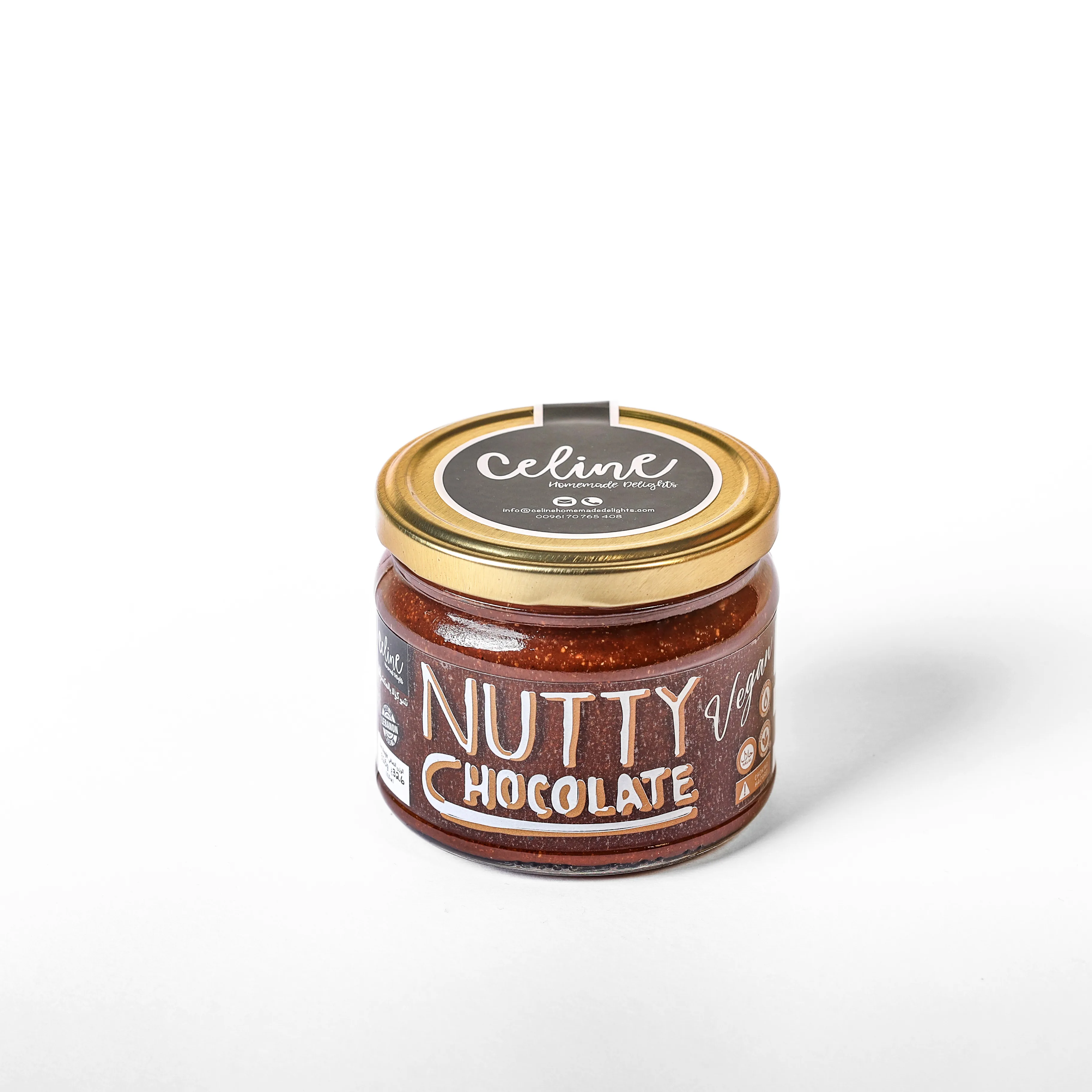 Nutty Chocolate Vegan - Celine artisan Lebanese product