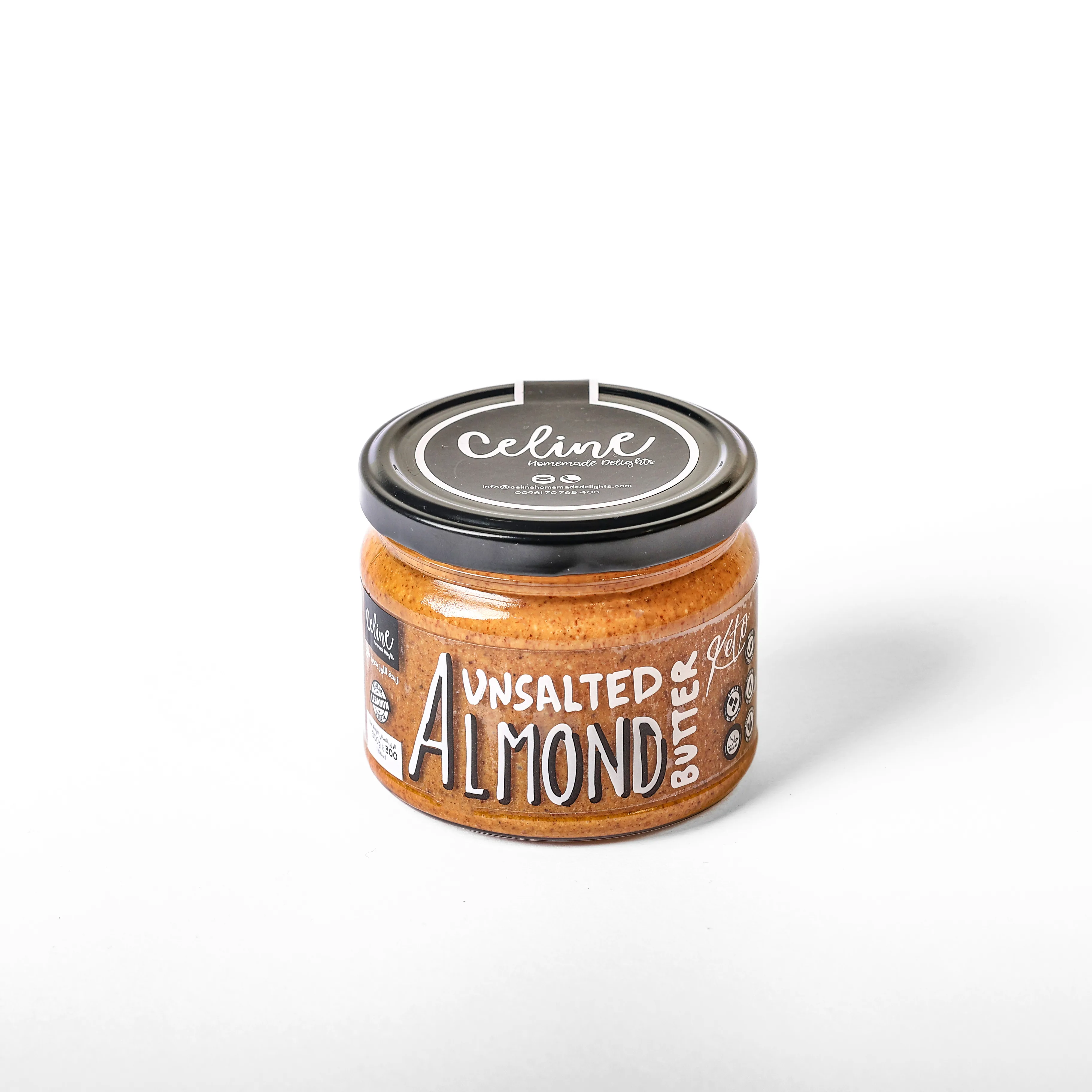 Unsalted Almond Butter - Celine artisan Lebanese product